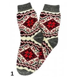 Шерстяні шкарпетки з орнаментом (жіночі)