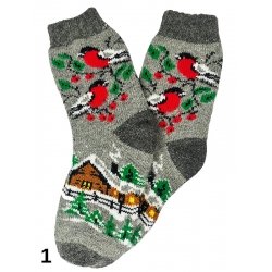 Шерстяні шкарпетки Снігур (жіночі)