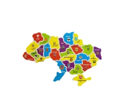 Пазли на магніті Карта України