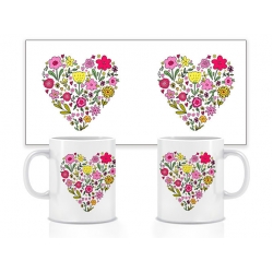 Керамічна чашка Серце (весна) 330 мл