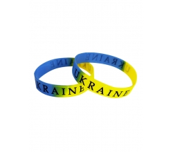 Браслет силіконовий Ukraine синьо-жовтий