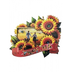 Магніт на холодильник Україна, пара, соняхи