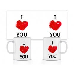 Керамічна чашка I love you №1 330 мл
