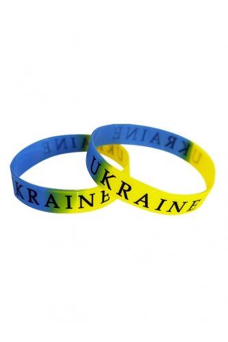 Браслет силіконовий Ukraine синьо-жовтий