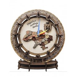 Часы из дерева HandMade Украина навеки жива Часы из дерева HandMade Украина навеки жива