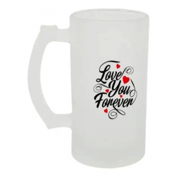 Келих для пива скляний Love you forever №1 500 мл