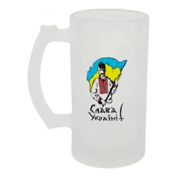 Келих для пива скляний Слава Україні №1 500 мл