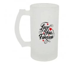 Бокал для пива стеклянный Love tou forever №1 500 мл