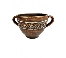 Бульйонниця з ручками Ангоб 600 мл