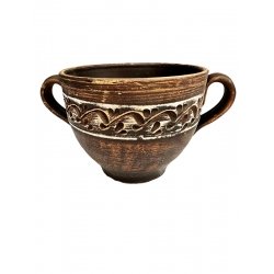 Бульйонниця з ручками Ангоб 600 мл