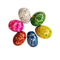Wooden Easter egg Painted medium (assortment)