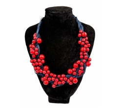 Blue-red Kosa necklace