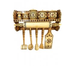 Набір кухонний дерев'яний різьблений