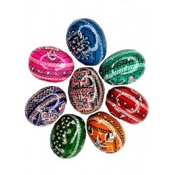 Писанка дерев'яна Карпатський орнамент велика (в асортименті)