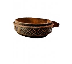 Браслет шкіряний ремінець Вишиванка