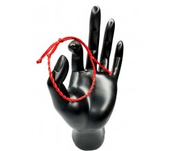 Браслет-оберіг на руку Червона Нитка  (плетений, закручений)