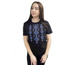 Футболка Premium якості з машинною вишивкою black-459