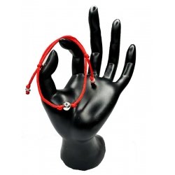 Bransoletka z plecionych koralików