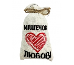 Магніт мішечок Мішечок любові червоне серце