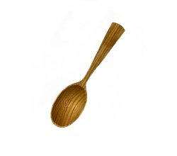 Ложка столовая фигурная темная 