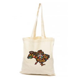 Сумка-шопер Україна в петриківському розписі