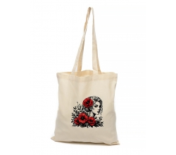 Сумка-шопер дівчина в квітах