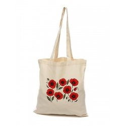 Shopper bag red poppies