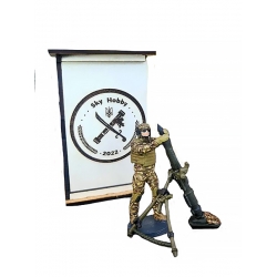 Металева міні фігурка колекційна Мінометник