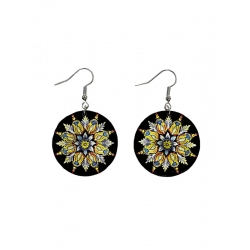 Сережки дерев'яні №16