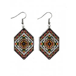  Drewniane kolczyki nr 19