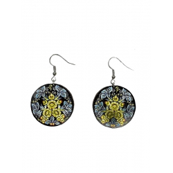 Сережки дерев'яні №23