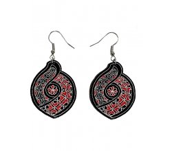 Сережки дерев'яні №1