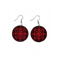 Сережки дерев'яні №17