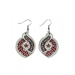 Сережки дерев'яні №20