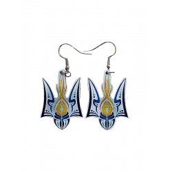 Сережки дерев'яні №28