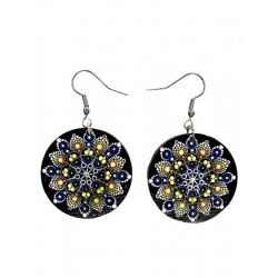 Сережки дерев'яні №7