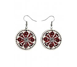  Drewniane kolczyki nr 8