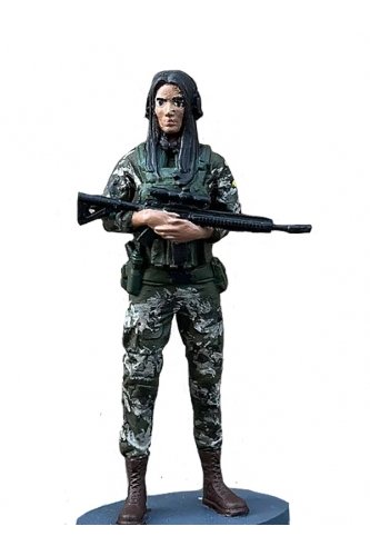 Металева міні фігурка колекційна Військова ЗСУ