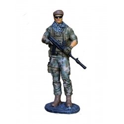 Металева міні фігурка колекційна Військовий ЗСУ з АКМС