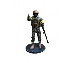 Металева міні фігурка колекційна Військовий з факом