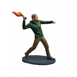 Металева міні фігурка колекційна Українець з коктейлем молотова