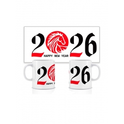  Ceramiczny kubek noworoczny 2026  №1