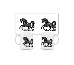 Керамічна новорічна чашка 2026 №6