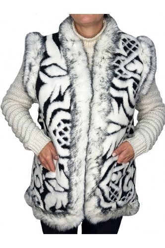 Жилетка з вовни Тони зимової палітри