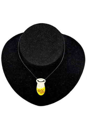 Аромомедальйон біло-жовтий