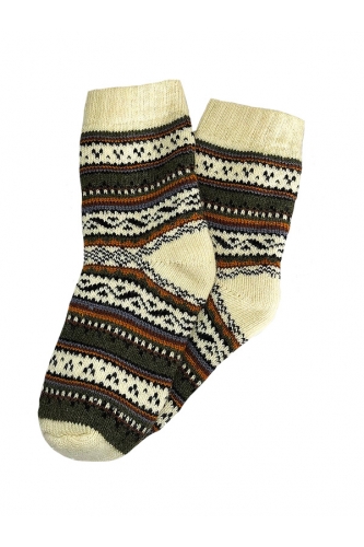 Шкарпетки шерстяні гуцульський орнамент (жіночі)