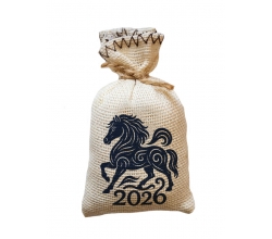 Магніт-мішечок з написом №5 (символ року 2026)