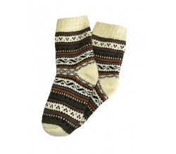 Шкарпетки шерстяні гуцульський орнамент (жіночі)
