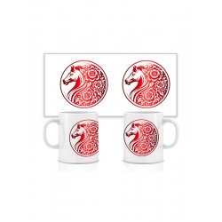 Керамічна новорічна чашка 2026 №12