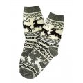 Шерстяні шкарпетки з оленями (жіночі)
